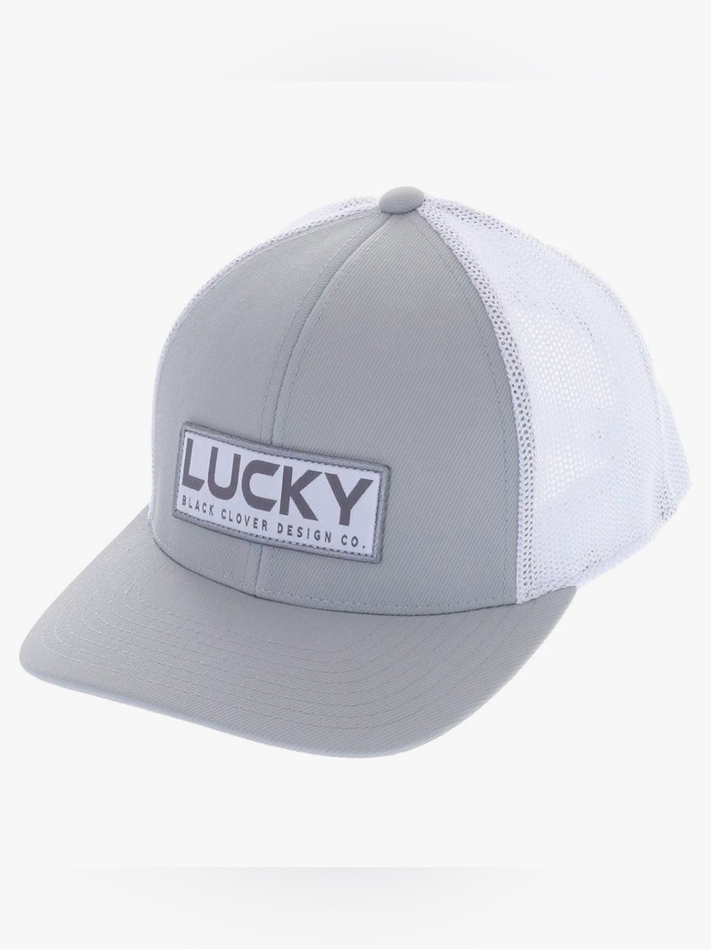 New Black Clover Live Lucky Long Haul 1 White/Grey Adjustable Hat Flexfit 110